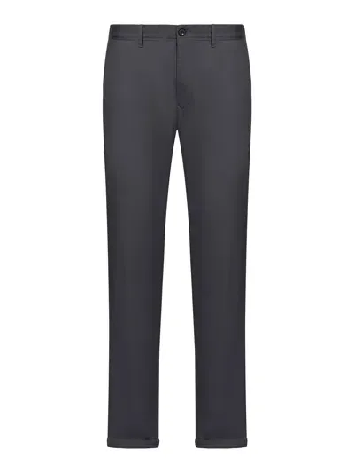 Incotex Slim Cotton Trousers In Grey