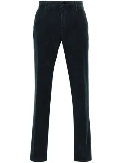 Incotex Slim-cut Chino Trousers In Blue