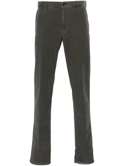 Incotex Slim-cut Chino Trousers In Grey