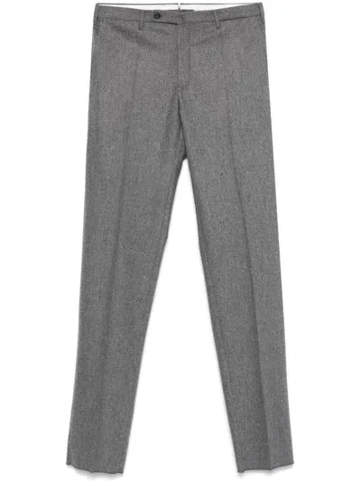 Incotex Slim-cut Chino Trousers In Grey