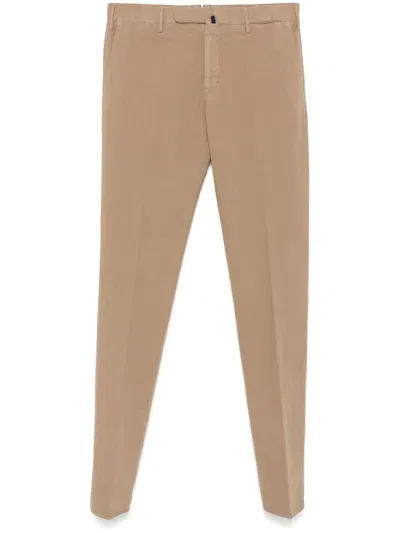 Incotex Slim-cut Trousers In Beige