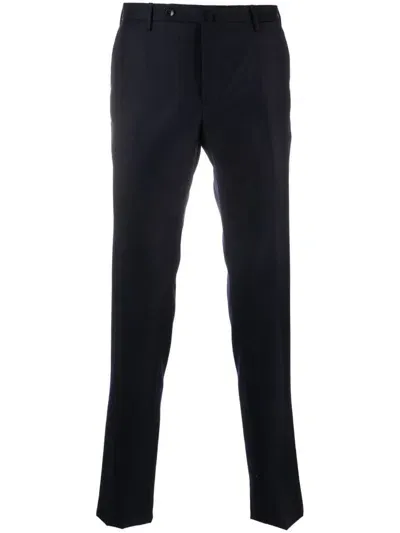 Incotex Slim-cut Virgin-wool Trousers In Blue