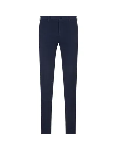 Incotex Slim Fit Trousers In Blue Certified Doeskin