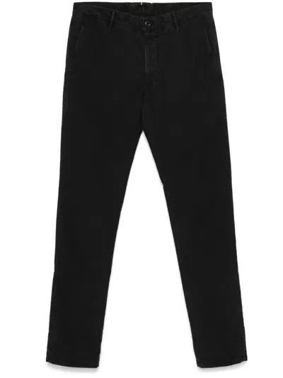 Incotex Slim-leg Chinos In Black