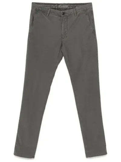 Incotex Slim-leg Chinos In Grey