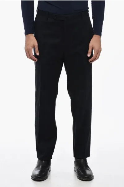 Incotex Slowear Stretch Cotton Slim Fit Pants In Black