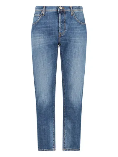 Incotex Straight Jeans In Blue