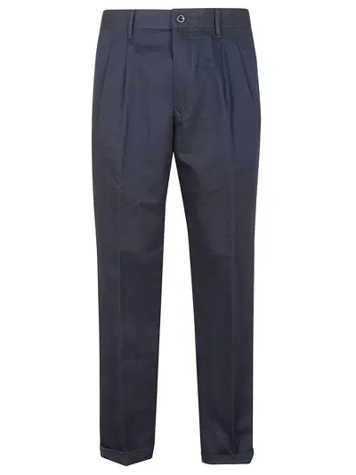 Incotex Straight Leg Trousers In Blu