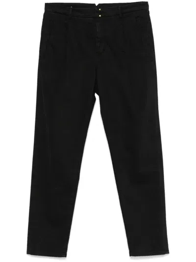 Incotex Tapered Chinos In Black