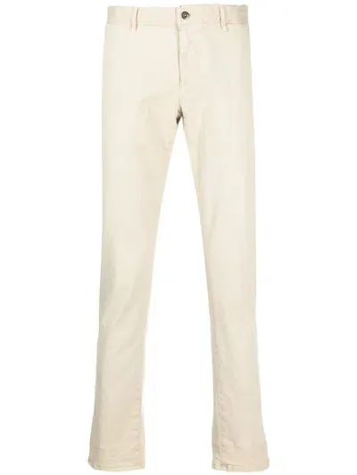 Incotex Tapered-leg Chino Trousers In Nude