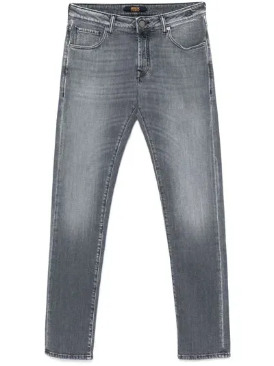 Incotex Tapered-leg Jeans In 灰色