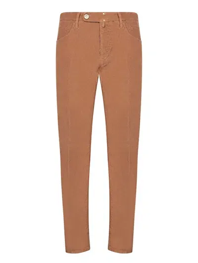 Incotex Trousers In Brown