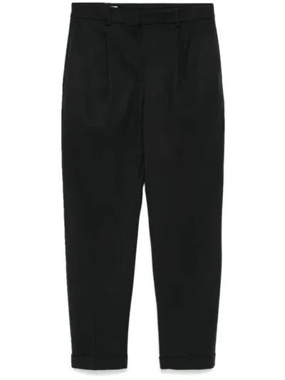 Incotex Wool Blend Tapered Pants Clothing In Black