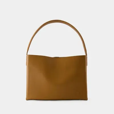 Ines De La Fressange Sac Porté Épaule Leonore L -  - Cuir - Camel In Brown