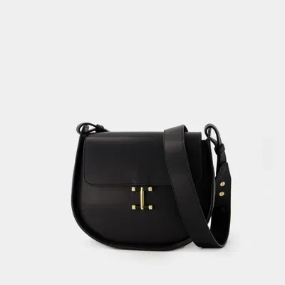 Ines De La Fressange Senda Shoulder Bag  -  - Leather - Black