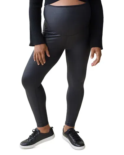 Ingrid & Isabel Maternity Gloss Leggings In Black