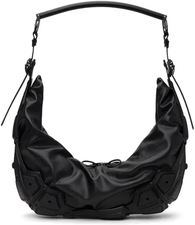 Innerraum Black Object M03 Half Moon Bag In Black Matt