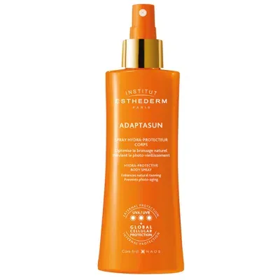 Institut Esthederm Adaptasun Uva/uvb Body Milk Spray With Strong Sun Protection 150ml In White