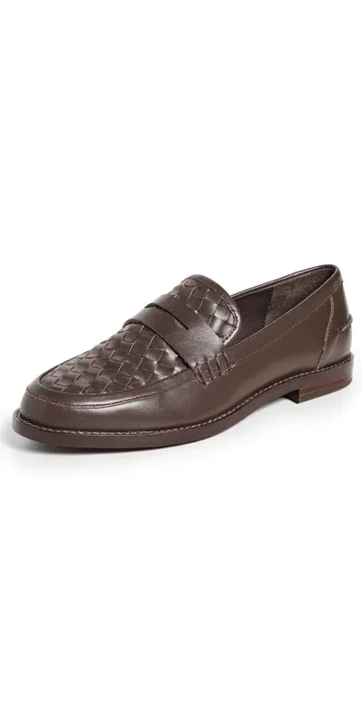 Intentionally Blank Nou Nou Woven Loafers Chocolate