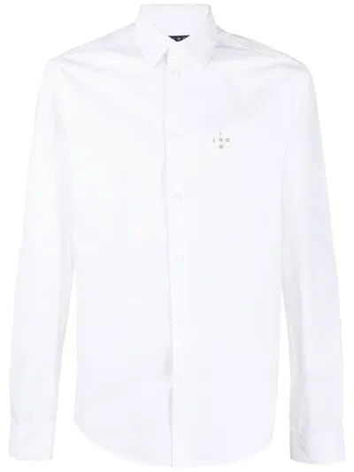 Iro Logo Appliqué Classic Shirt In Weiss