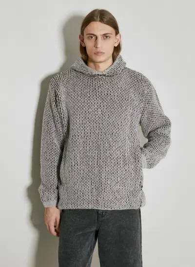 Isa Boulder Big Hooded Sweatshirt In Grey