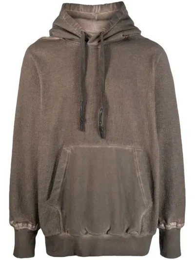 Isaac Sellam Experience Distressed-finish Hoodie In Neutrals