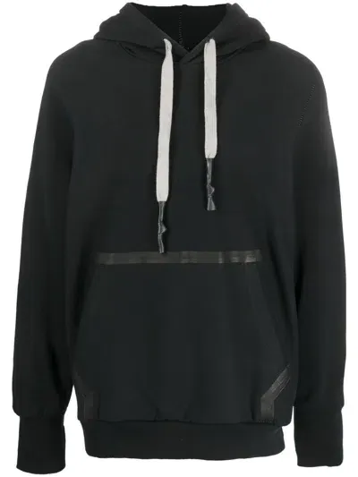 Isaac Sellam Experience Drawstring Organic-cotton Hoodie In Schwarz