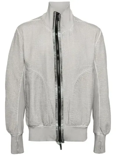 Isaac Sellam Experience Highbomb Stripe Jacket In Grey