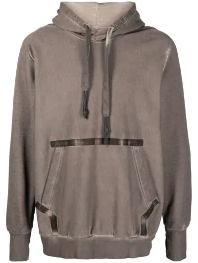 Isaac Sellam Experience Washed-effect Cotton Hoodie In Grey