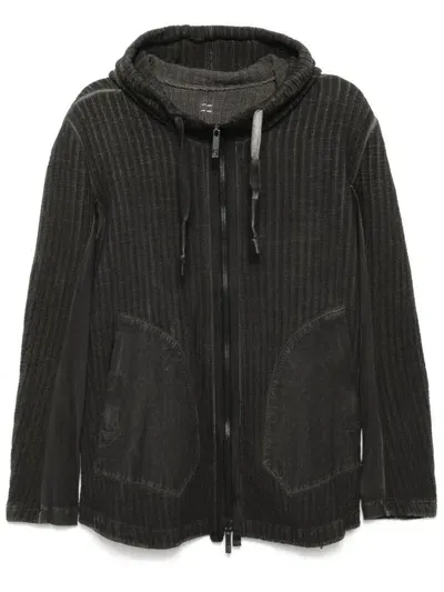 Isaac Sellam Experience Zipper Capuche Hooded Jacket In Black