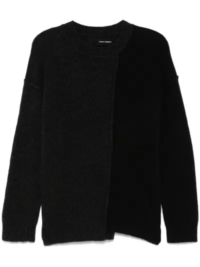 Isabel Benenato Crew-neck Sweater In Black