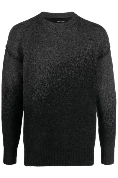 Isabel Benenato Degradé Crew-neck Jumper In Grey