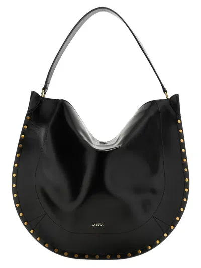 Isabel Marant Oskan Hobo Soft Shoulder Bag In Black