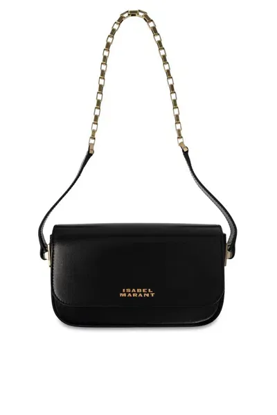 Isabel Marant Baguette Lizza Shoulder Bag In Black