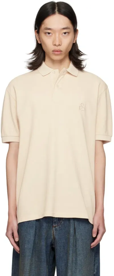 Isabel Marant Beige Afko Polo In Chalk 20ck