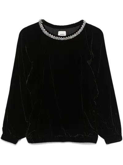 Isabel Marant Bertina Blouse In 01bk Black