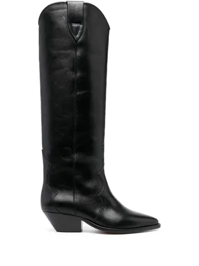 Isabel Marant Black Denvee 40 Leather Boots