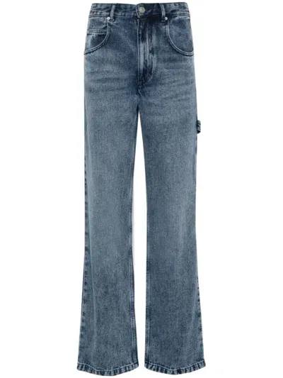 Isabel Marant Bymara Mid-rise Straight-leg Jeans In Blue