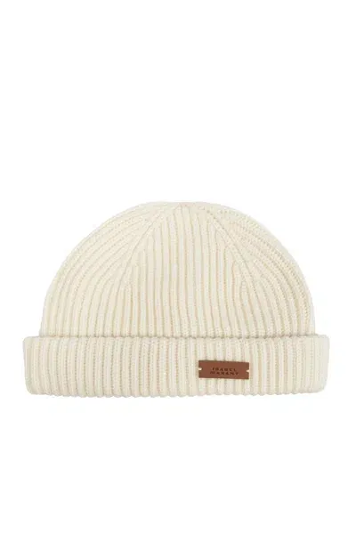 Isabel Marant Erina Knitted Beanie In Beige