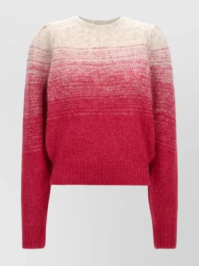 Isabel Marant Étoile Crew Neck Ombre Pullover Sweater In Purple