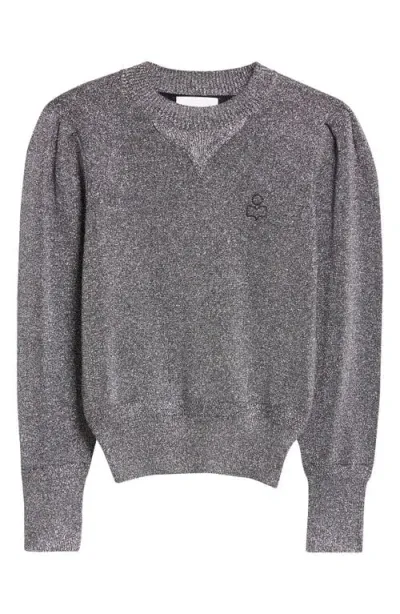 Isabel Marant Étoile Kelaya Metallic Sweater In Silver