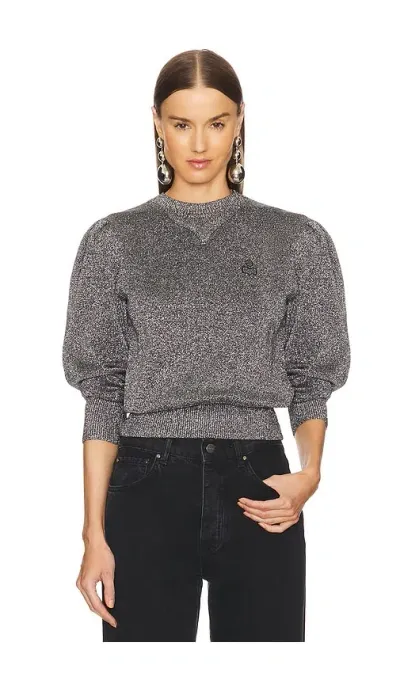 Isabel Marant Étoile Kelaya Sweatshirt In Metallic Silver