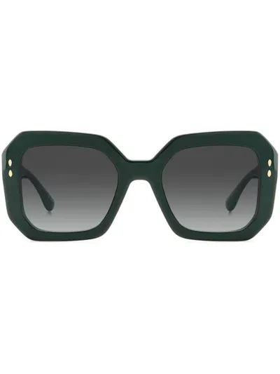 Isabel Marant Eyewear 0190gs Square-frame Sunglasses In Green