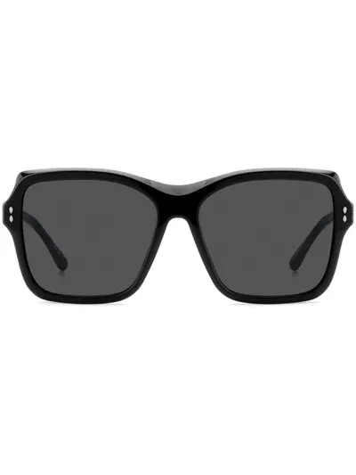 Isabel Marant Eyewear 807ir Square-frame Sunglasses In 黑色