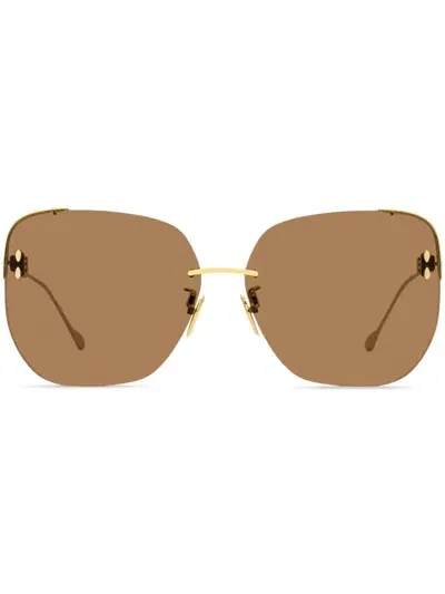 Isabel Marant Eyewear Tinted Square Frame Sunglasses In Gold