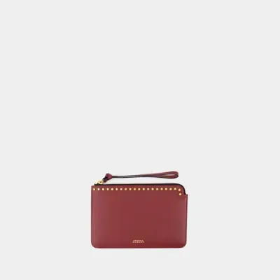 Isabel Marant Gd Flat Pouch In Red