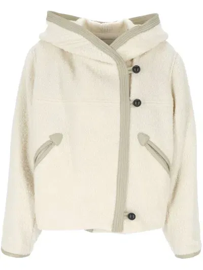 Isabel Marant Hooded Button In Beige