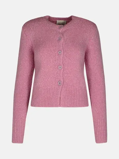 Isabel Marant 'kathlen' Pink Acrylic Blend Cardigan