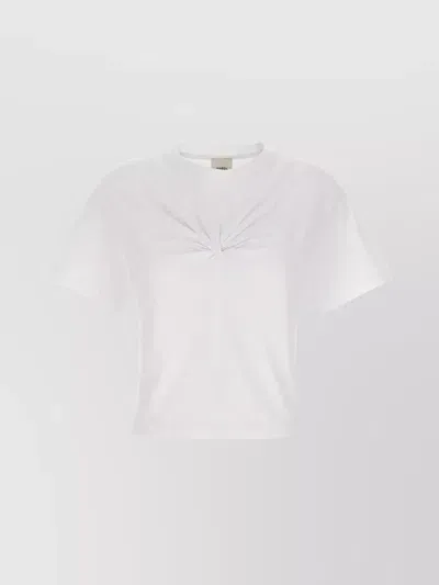 Isabel Marant Zuria Knot-detail T-shirt In Weiss