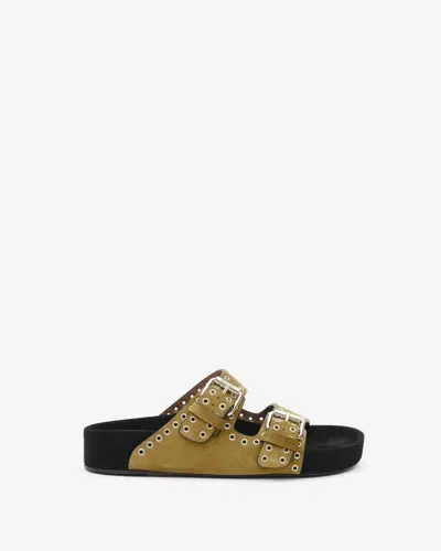 Isabel Marant Lennyo Sandals In Taupe